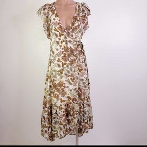 {Anthropologie} DREW Brand New Wrap Maxi Dress